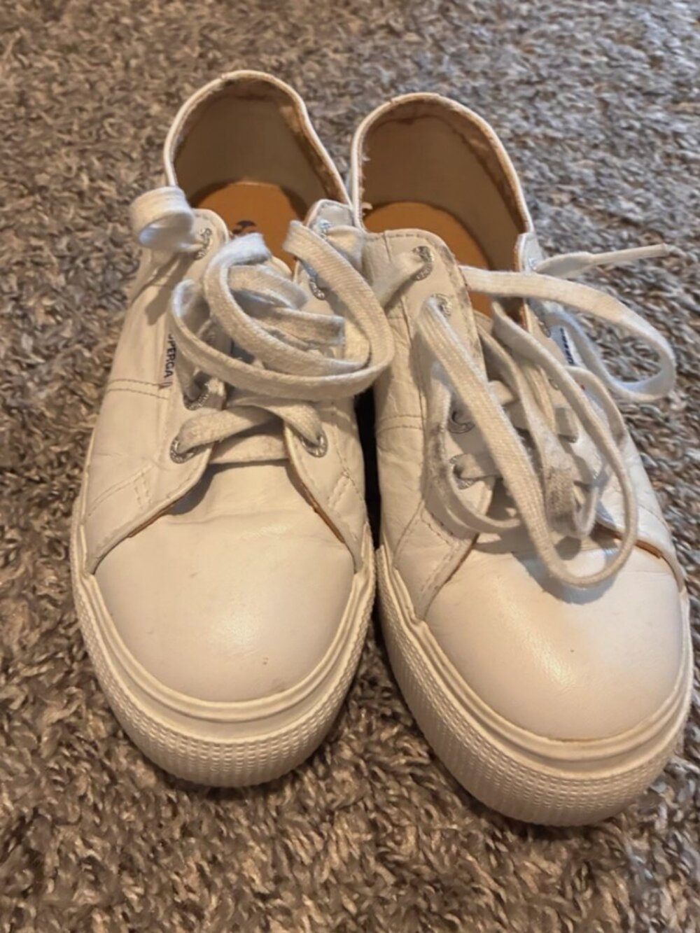 2790 Superga Leather Sneakers Women's sz 6.5